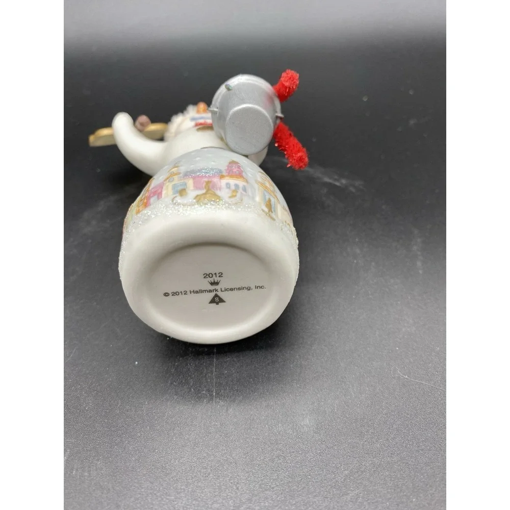 Hallmark 2012 Snowtop Lodge #8 Albert H. Almstead Ornament Porcelain Snowman New